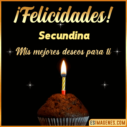 gif Felicidades  Secundina