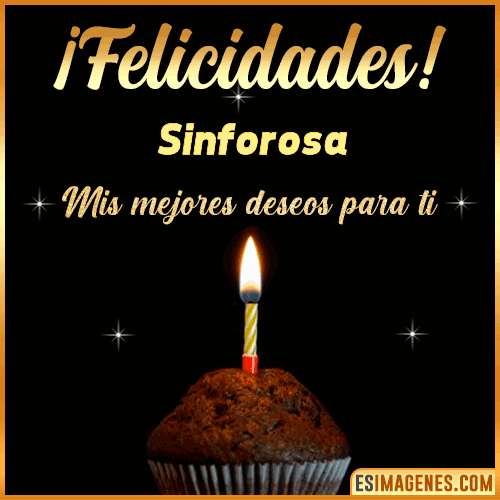 gif Felicidades  Sinforosa
