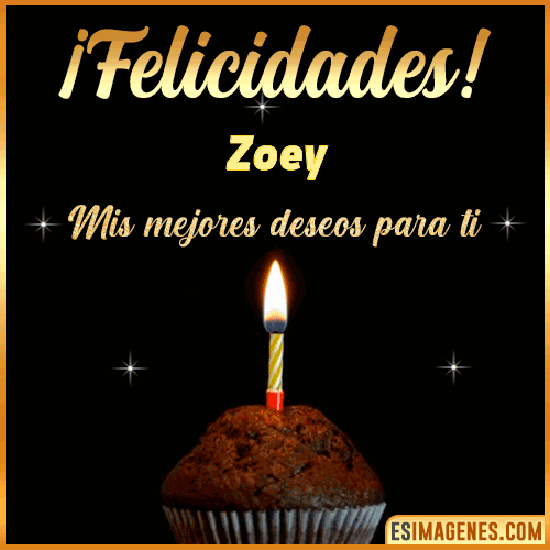 gif Felicidades  Zoey