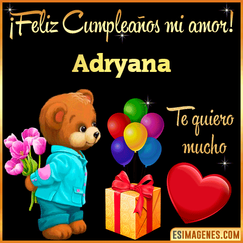 Feliz Cumple mi Amor  Adryana
