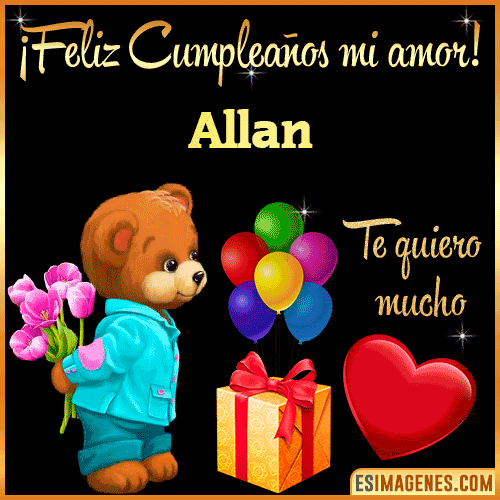 Feliz Cumple mi Amor  Allan