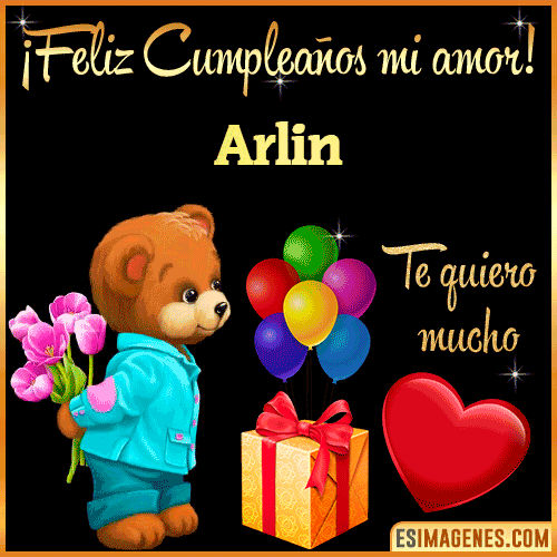 Feliz Cumple mi Amor  Arlin