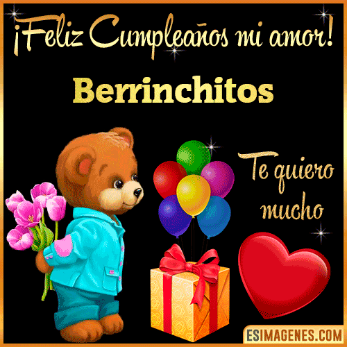 Feliz Cumple mi Amor  Berrinchitos