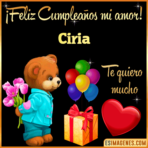 Feliz Cumple mi Amor  Ciria