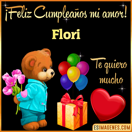Feliz Cumple mi Amor  Flori