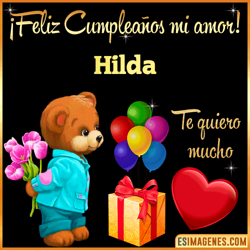 Feliz Cumple mi Amor  Hilda