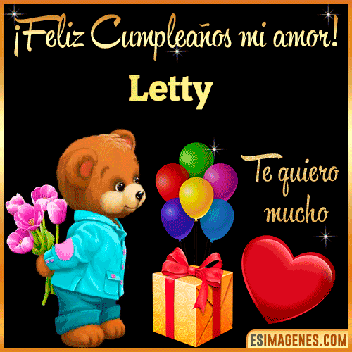 Feliz Cumple mi Amor  Letty