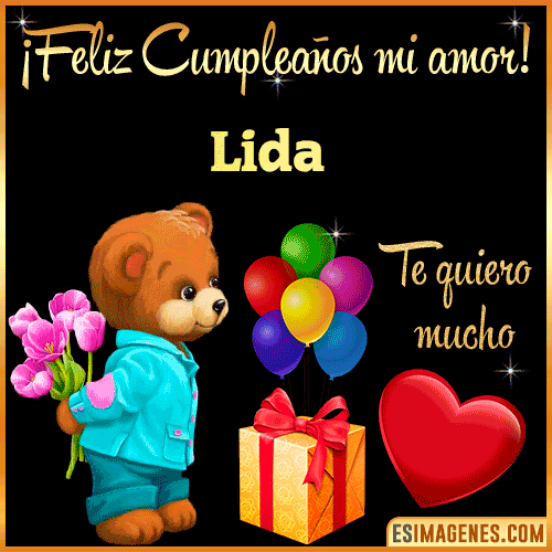 Feliz Cumple mi Amor  Lida