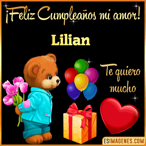 Feliz Cumple mi Amor  Lilian