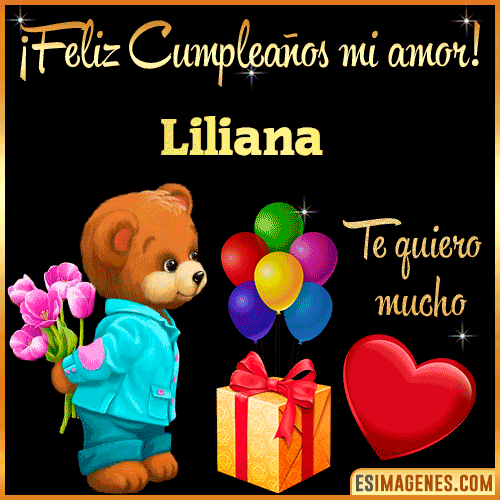 Feliz Cumple mi Amor  Liliana