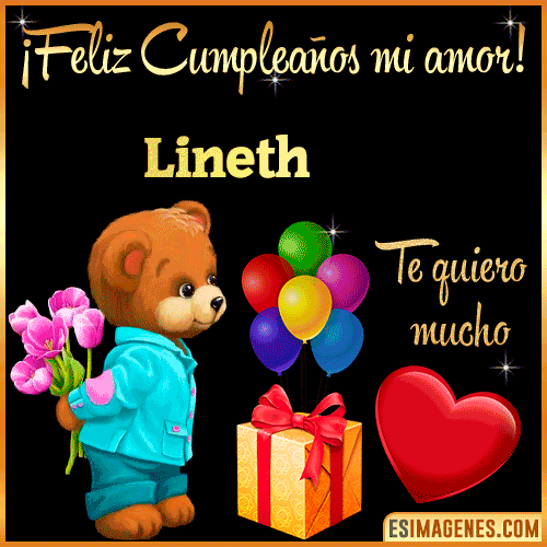 Feliz Cumple mi Amor  Lineth