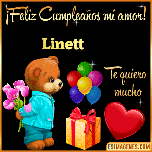 Feliz Cumple mi Amor  Linett
