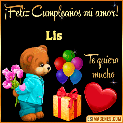 Feliz Cumple mi Amor  Lis