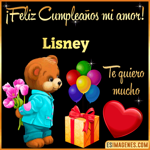 Feliz Cumple mi Amor  Lisney