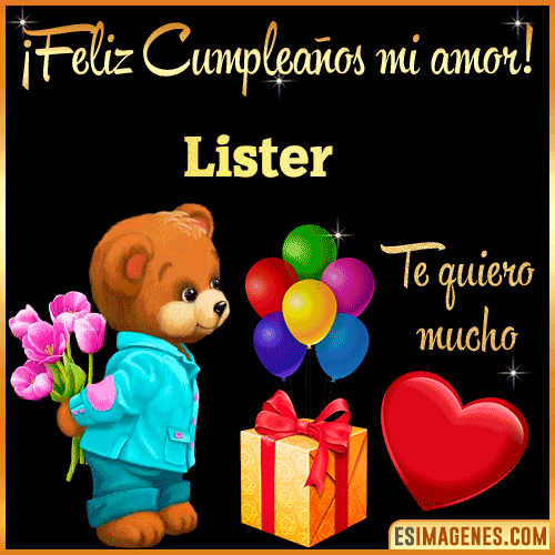 Feliz Cumple mi Amor  Lister