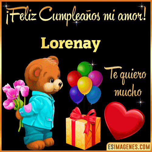 Feliz Cumple mi Amor  Lorenay