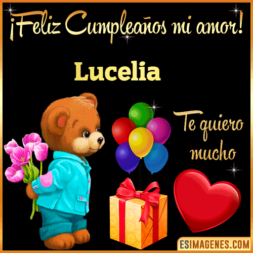 Feliz Cumple mi Amor  Lucelia
