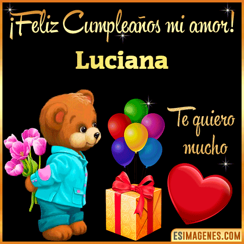 Feliz Cumple mi Amor  Luciana