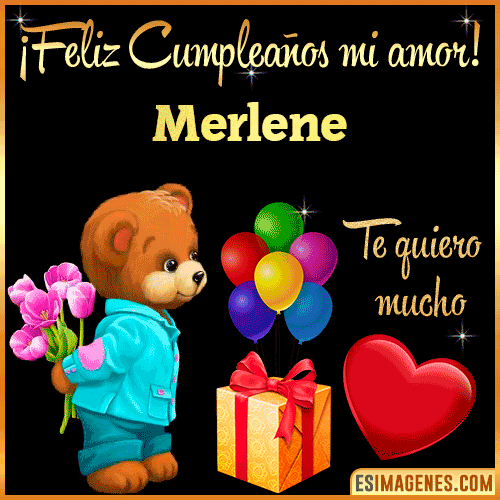 Feliz Cumple mi Amor  Merlene