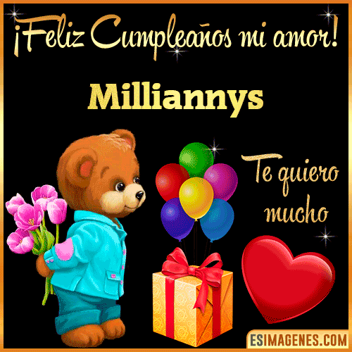 Feliz Cumple mi Amor  Milliannys