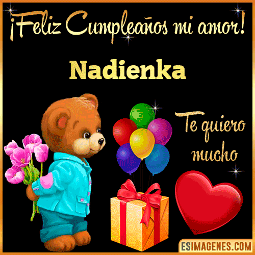 Feliz Cumple mi Amor  Nadienka