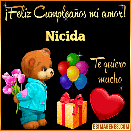 Feliz Cumple mi Amor  Nicida