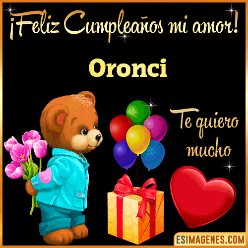 Feliz Cumple mi Amor  Oronci