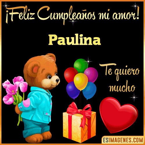 Feliz Cumple mi Amor  Paulina