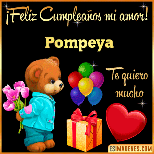 Feliz Cumple mi Amor  Pompeya