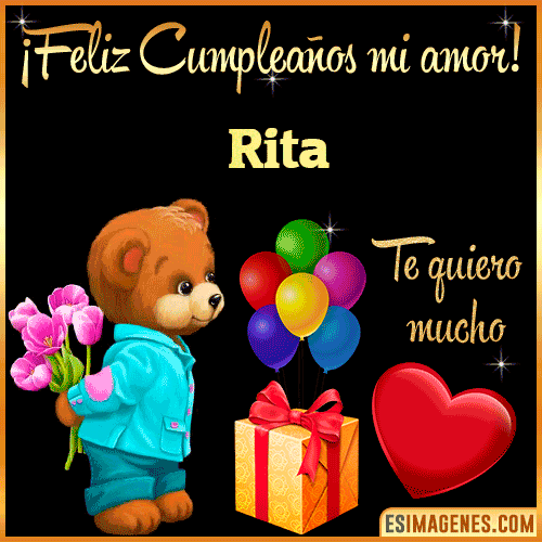 Feliz Cumple mi Amor  Rita
