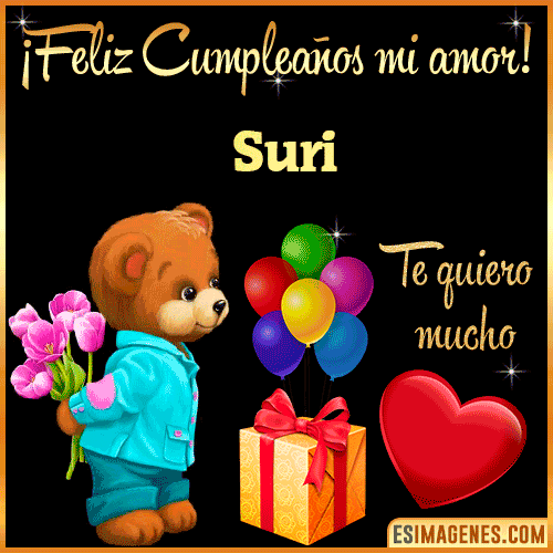 Feliz Cumple mi Amor  Suri