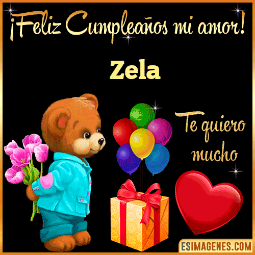 Feliz Cumple mi Amor  Zela