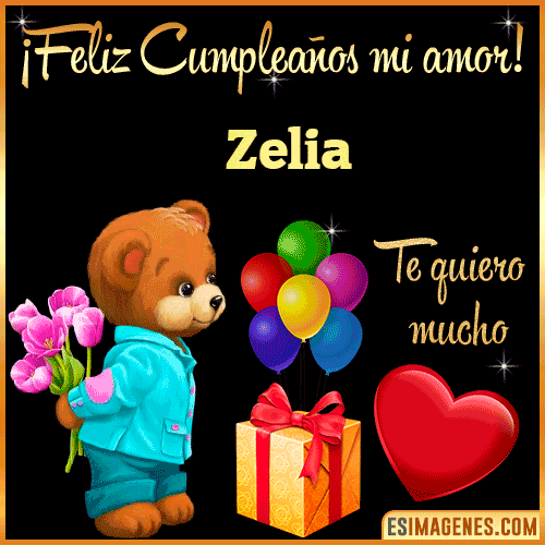 Feliz Cumple mi Amor  Zelia