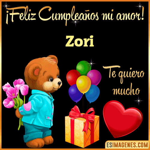 Feliz Cumple mi Amor  Zori