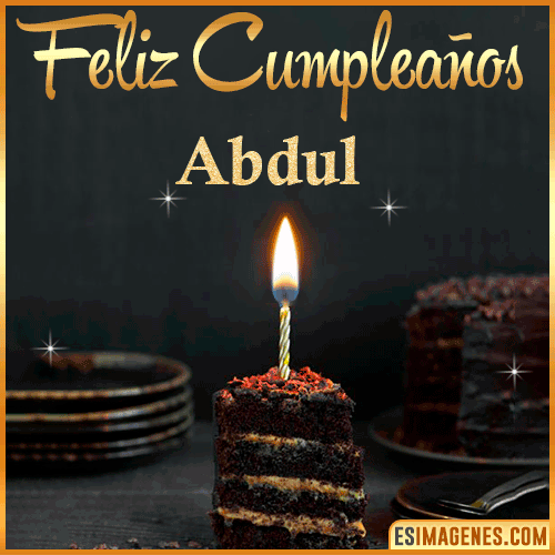 Feliz cumpleaños  Abdul
