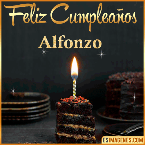 Feliz cumpleaños  Alfonzo