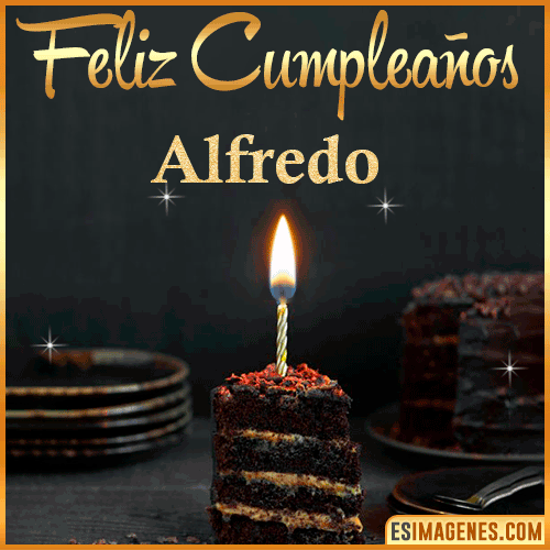 Feliz cumpleaños  Alfredo