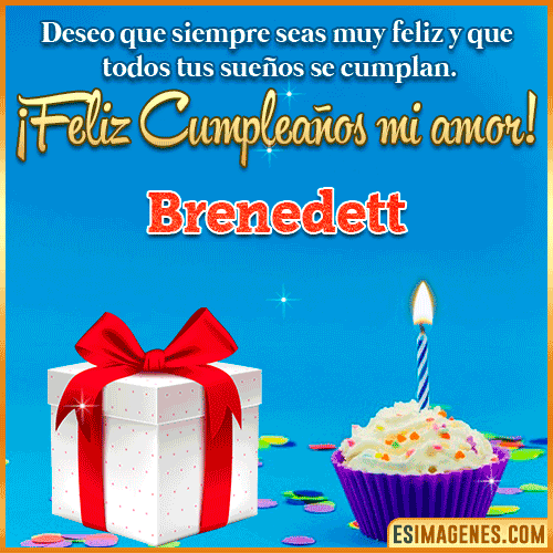 Feliz Cumpleaños Amor  Brenedett