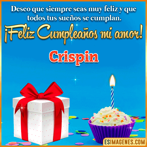 Feliz Cumpleaños Amor  Crispin
