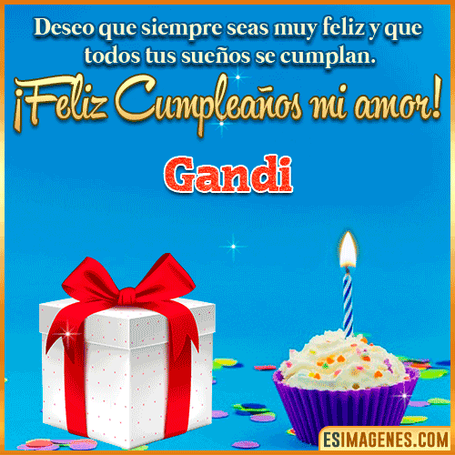 Feliz Cumpleaños Amor  Gandi