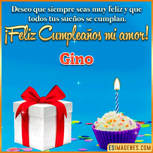 Feliz Cumpleaños Amor  Gino