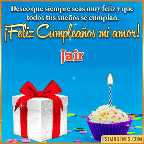 Feliz Cumpleaños Amor  Jair