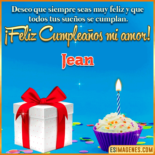 Feliz Cumpleaños Amor  Jean