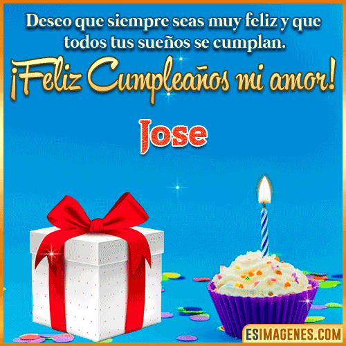 Feliz Cumpleaños Amor  Jose