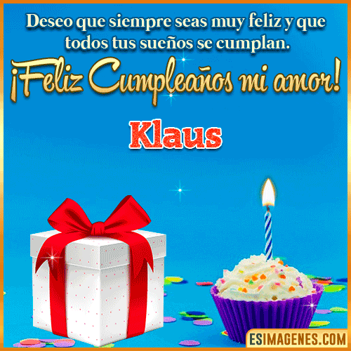 Feliz Cumpleaños Amor  Klaus