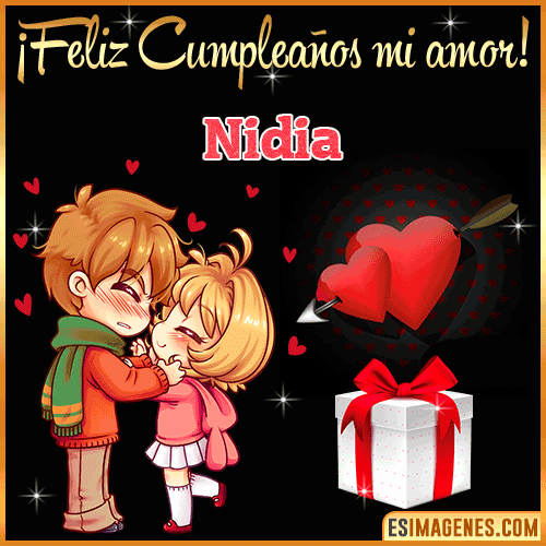 Feliz cumpleaños amor mío  Nidia