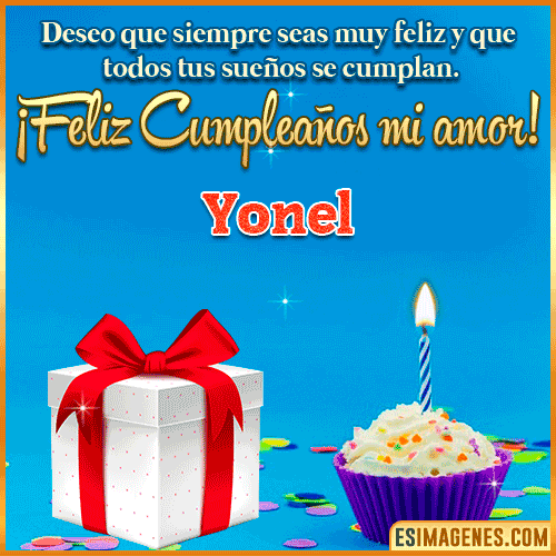 Feliz Cumpleaños Amor  Yonel
