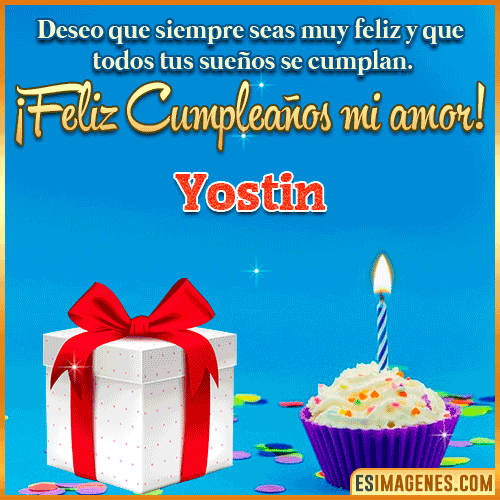 Feliz Cumpleaños Amor  Yostin