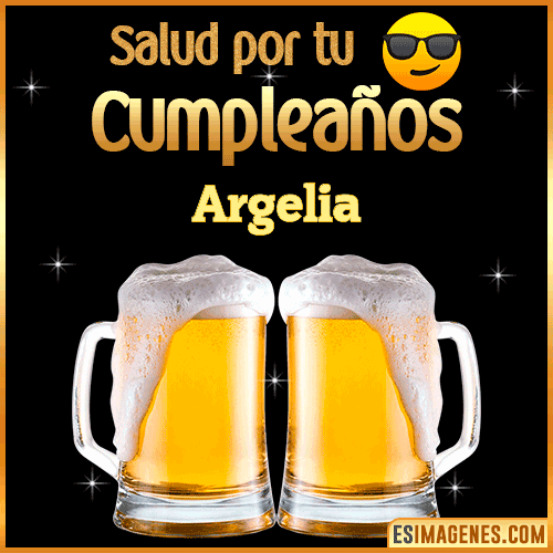 Feliz Cumpleaños cerveza gif  Argelia