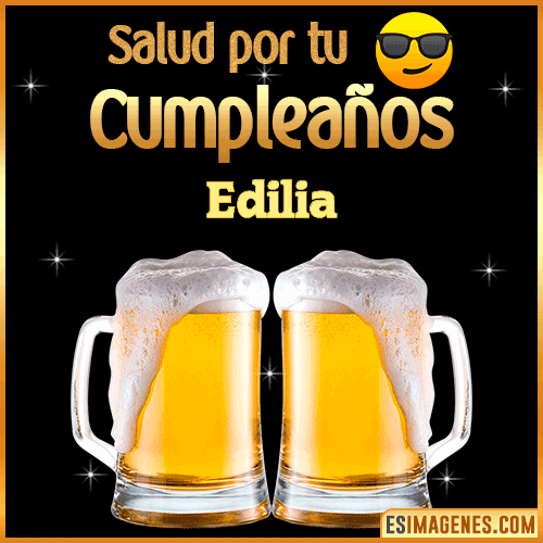 Feliz Cumpleaños cerveza gif  Edilia